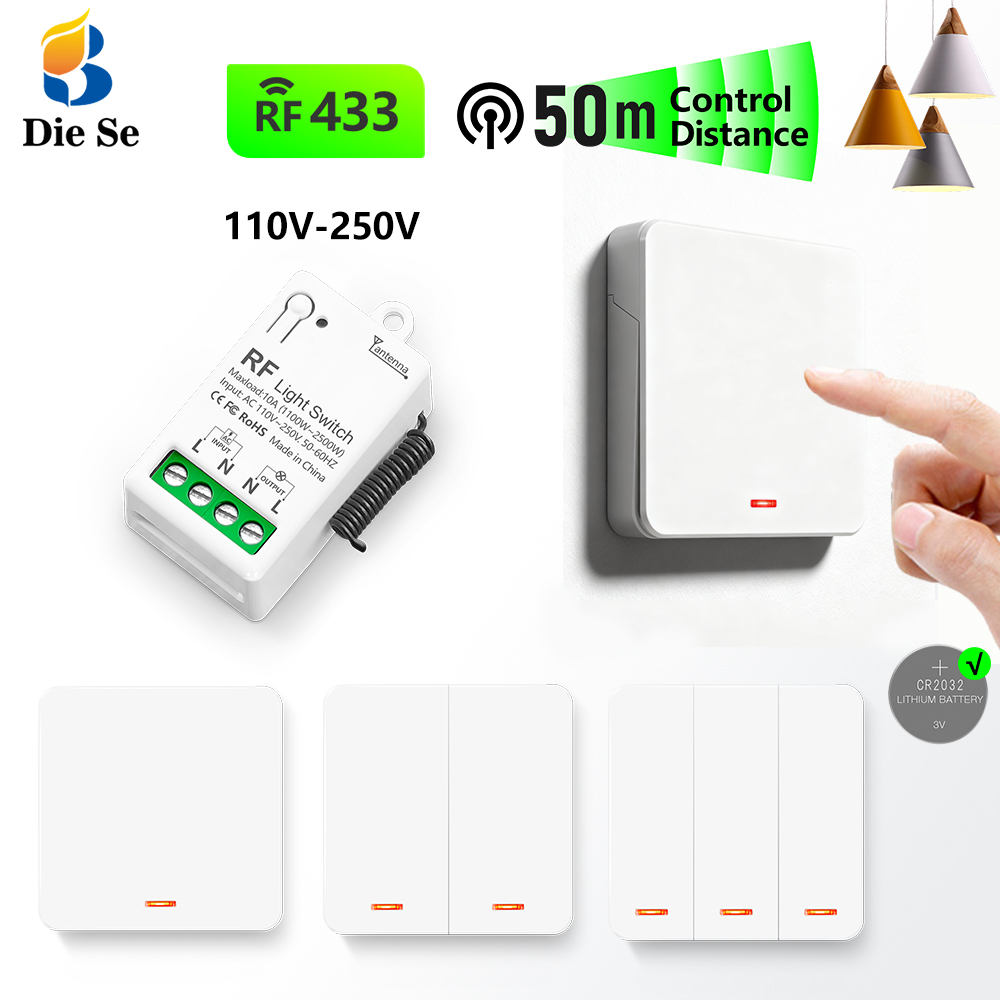 Home Improvement Expo - 433MHz Kablosuz AC Işık Anahtarı 220V