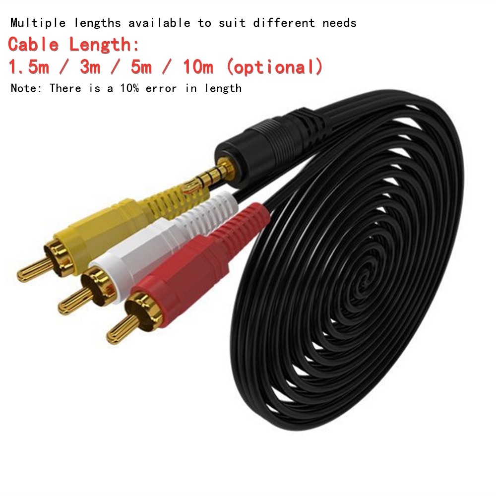 3.5mm 3 RCA Ses Video Kablosu  - Home Improvement Videos incelemesi ve fiyatı